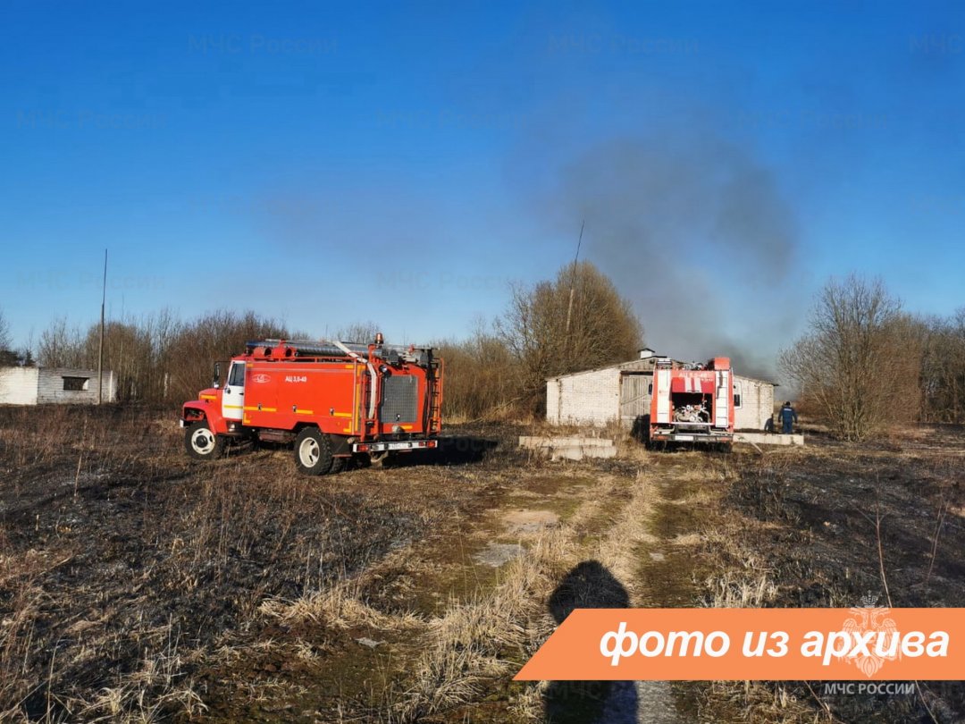 Пожарно-спасательное подразделение Ленинградской области локализовало пожар в г. Сосновый Бор